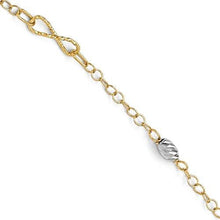 Load image into Gallery viewer, Capri_Q Bracelet Two-Tone Polished Infinity Bracelet 14K