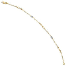 Load image into Gallery viewer, Capri_Q Bracelet Two-Tone Polished Infinity Bracelet 14K