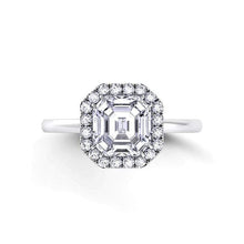 Load image into Gallery viewer, Danhov Engagement Ring Danhov Per Ler Asscher Cut Ring LE104-AS