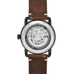 Fossil Watches Fossil Commuter Automatic Brown Leather Watch 42mm ME3158