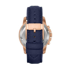 Fossil Watches Fossil Grant Automatic Navy Leather Watch 44mm ME3029P