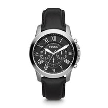 Load image into Gallery viewer, Fossil Watches Fossil Grant Chronograph Black Leather Watch 44mm FS4812IEP