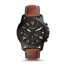 Load image into Gallery viewer, Fossil Watches Fossil Grant Chronograph Luggage Leather Watch 44mm FS5241P