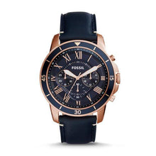 Load image into Gallery viewer, Fossil Watches Fossil Grant Sport Chronograph Blue Leather Watch 44mm FS5237P