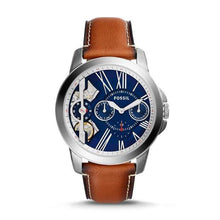 Load image into Gallery viewer, Fossil Watches Fossil Grant Twist Three-Hand Luggage Leather Watch 44mm ME1161P