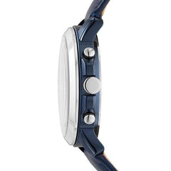 Fossil Watches Fossil Gwynn Chronograph Blue Leather Watch 38mm ES4131