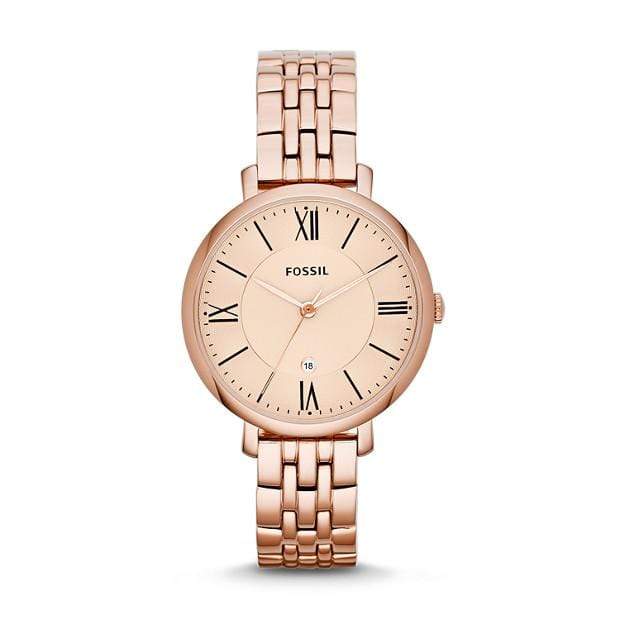 Fossil Watches Fossil Jacqueline Rose-Tone Stainless Steel Watch 36mm ES3435P