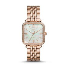Load image into Gallery viewer, Fossil Watches Fossil Micah Three-Hand Rose-Tone Stainless Steel Watch 32mm ES4269P