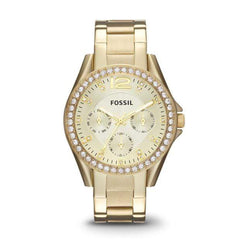 Fossil Watches Fossil Riley Multi-Function Gold-Tone Stainless Steel Watch 38mm ES3203P