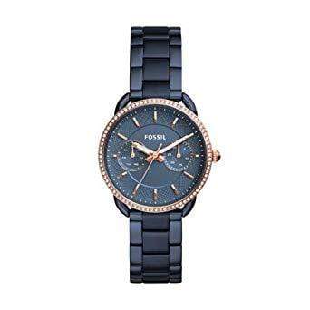 Fossil Watches Fossil Tailor Multi-Function Blue Stainless Steel Watch 35mm ES4259