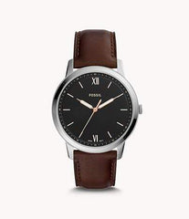 Fossil Watches Fossil The Minimalist Three-Hand Brown Leather Watch 44mm FS5464