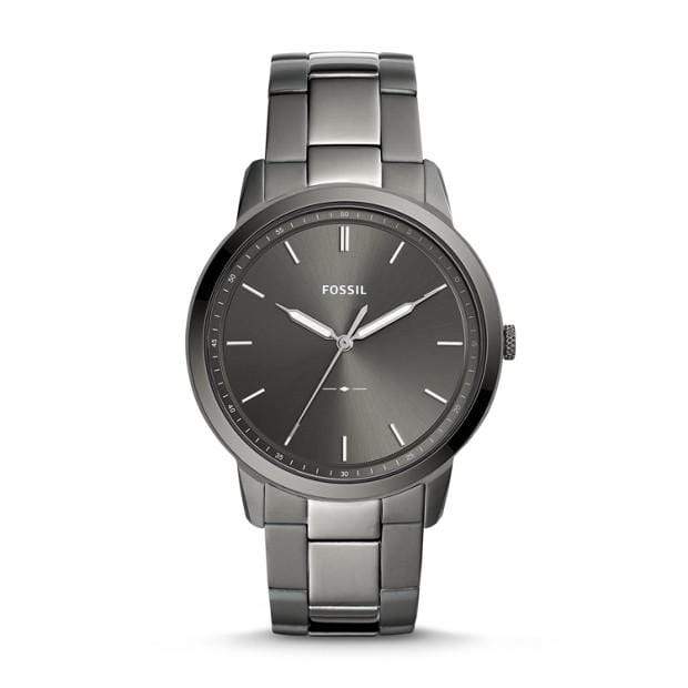 Fossil Watches Fossil The Minimalist Three-Hand Smoke Stainless Steel Watch 44mm FS5459P
