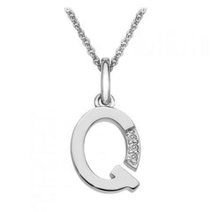 Hot Diamond Necklace Diamond 'Q' Micro Necklace