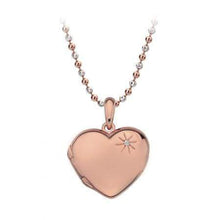 Load image into Gallery viewer, Hot Diamond Necklace Memories Heart Rose Engraveable Locket Necklace