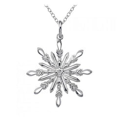 Hot Diamond Necklace Winter Wonderland Snowflake Necklace