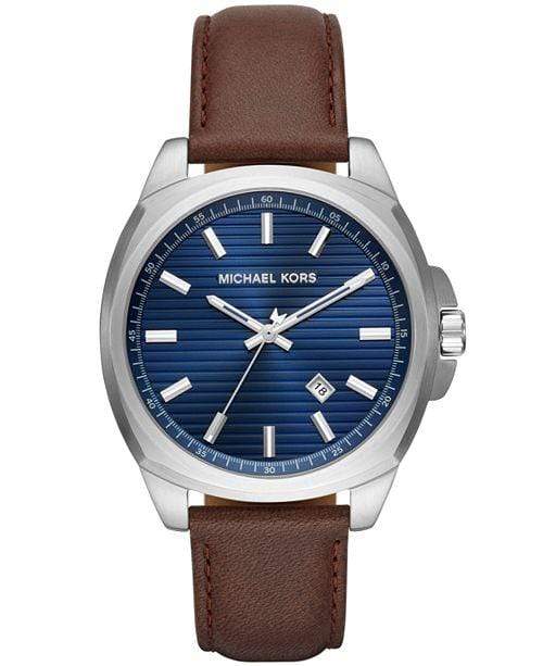 Michael Kors Watches Michael Kors Men's Bryson Brown Leather Strap Watch 42mm MK8631