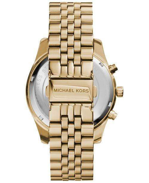 Michael Kors Watches Michael Kors Men's Chronograph Lexington Gold-Tone Stainless Steel Bracelet Watch 45mm MK8281