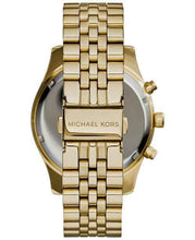 Load image into Gallery viewer, Michael Kors Watches Michael Kors Men&#39;s Chronograph Lexington Gold-Tone Stainless Steel Bracelet Watch 45mm MK8286