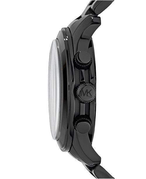 Michael Kors Watches Michael Kors Men's Runway Black Ion Plated Stainless Steel Bracelet Watch 45mm MK8157