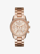 Load image into Gallery viewer, Michael Kors Watches Michael Kors Ritz Rose Gold-Tone Watch 37mm MK6357