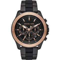 Michael Kors Watches Michael Kors Theroux Chronograph Quartz Black Dial Men's Watch 44.5mm MK8666