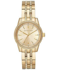 Michael Kors Watches Michael Kors Women's Mini Ritz Gold-Tone Stainless Steel Bracelet Watch 33mm MK3909