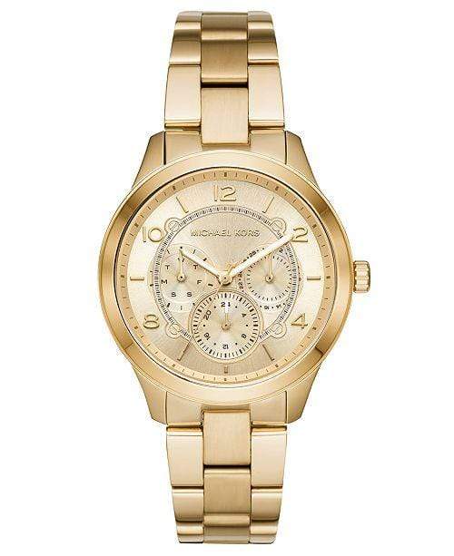 Michael Kors Watches Michael Kors Women's Runway Gold-Tone Stainless Steel Bracelet Watch 38mm MK6588