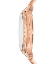 Load image into Gallery viewer, Michael Kors Watches Michael Kors Women&#39;s Runway Rose Gold-Tone Stainless Steel Bracelet Watch 38mm MK6614