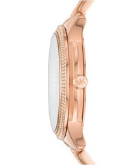 Michael Kors Watches Michael Kors Women's Runway Rose Gold-Tone Stainless Steel Bracelet Watch 38mm MK6614