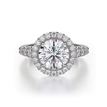 Load image into Gallery viewer, Michael M Engagement Ring Micahel M Europa R440-2 Platinum