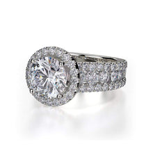 Load image into Gallery viewer, Michael M Engagement Ring Michael M Europa R396S-1.5