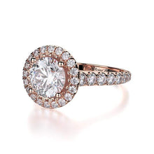 Load image into Gallery viewer, Michael M Engagement Ring Michael M Europa R639-1.5 18K