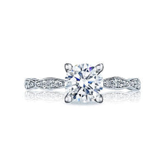 Tacori Engagement Ring Tacori 0.15ctw Diamond Sculpted Crescent Marquise Shape Ring 18K