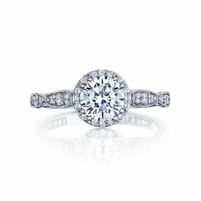 Tacori Engagement Ring Tacori 0.25ctw Diamond Dantela 1/2 Way Sculped Ring 18K