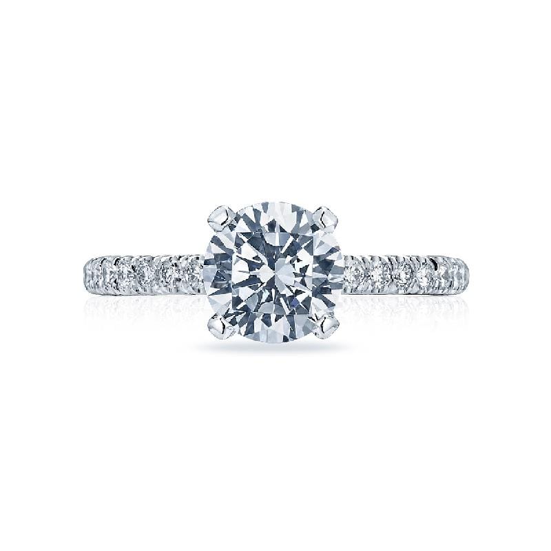 Tacori Engagement Ring Tacori 0.34ctw Diamond Petite Crescent Solid Bottom Ring 18K