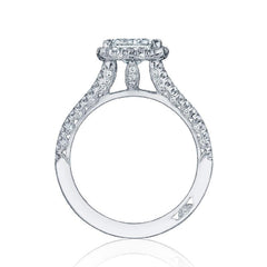 Tacori Engagement Ring Tacori 0.58ctw Diamond Petite Crescent Split Half Way Ring 18K