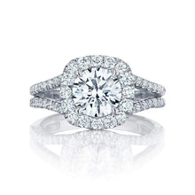 Load image into Gallery viewer, Tacori Engagement Ring Tacori 0.73ctw Diamond Petite Crescent Split Half Way Ring 18K
