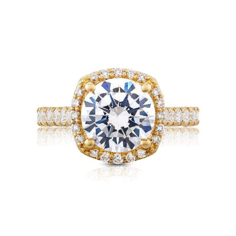 Tacori Engagement Ring Tacori 0.77ctw Diamond Petite Crescent Solid Bottom Ring 18K