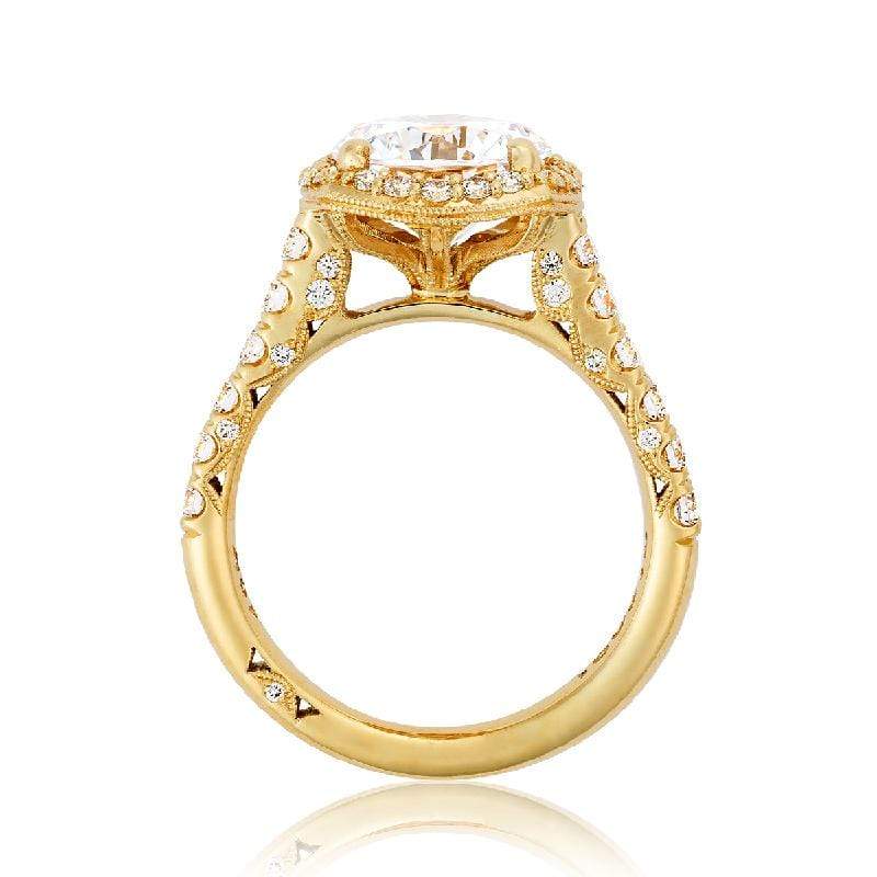 Tacori Engagement Ring Tacori 0.77ctw Diamond Petite Crescent Solid Bottom Ring 18K