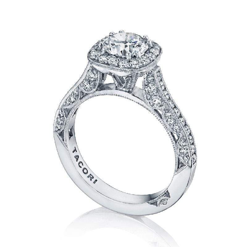 Tacori Engagement Ring Tacori 0.79ctw Classic Crescent Solid Bottom Ring 18K