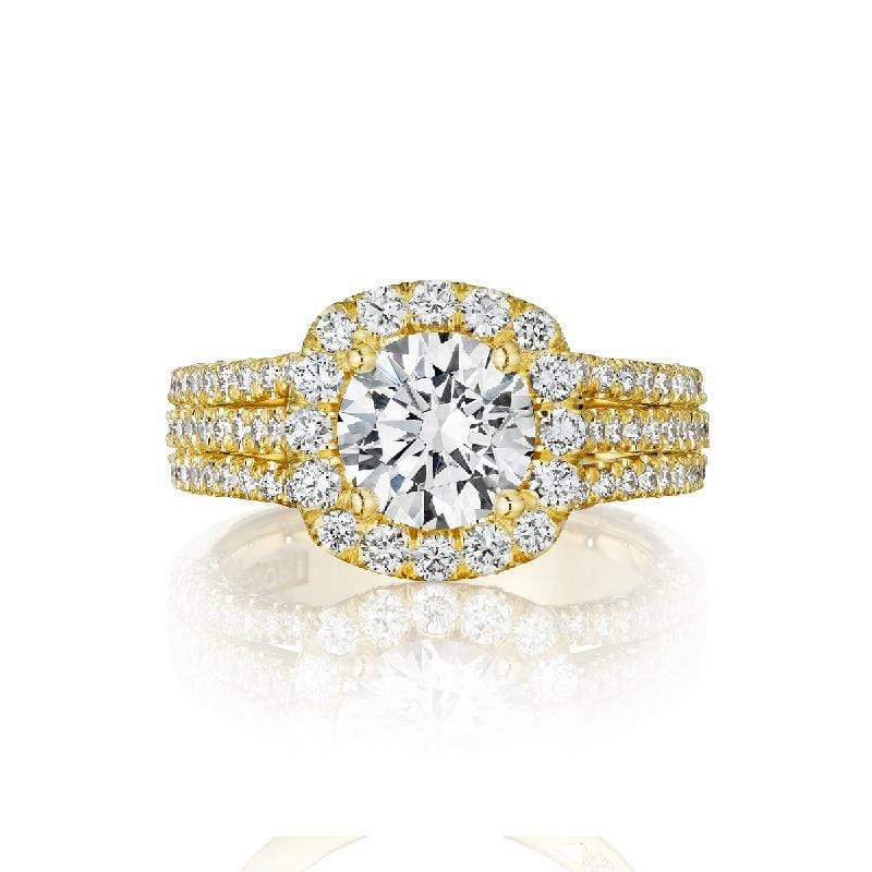 Tacori Engagement Ring Tacori 1.03ctw Diamond Petite Crescent Solid Bottom Ring 18K
