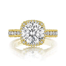 Load image into Gallery viewer, Tacori Engagement Ring Tacori 1.28CTW Diamond RoyalT Cushion Halo Ring 18K