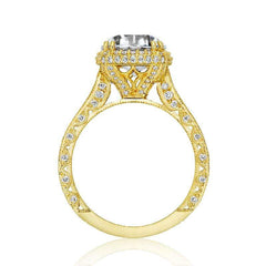 Tacori Engagement Ring Tacori 1.28CTW Diamond RoyalT Cushion Halo Ring 18K