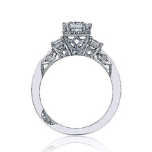 Load image into Gallery viewer, Tacori Engagement Ring Tacori Dantela Three Stone Princess Cut Diamond Ring 18K