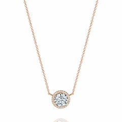 Tacori Pendant 0.09ctw Tacori Diamond Bloom Stud Pendant 16" necklace 18K Rose Gold